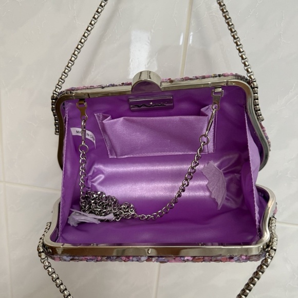 Nina Rock Candy Minaudiere Crystal Lift Lock Evening Bag - Picture 3 of 6